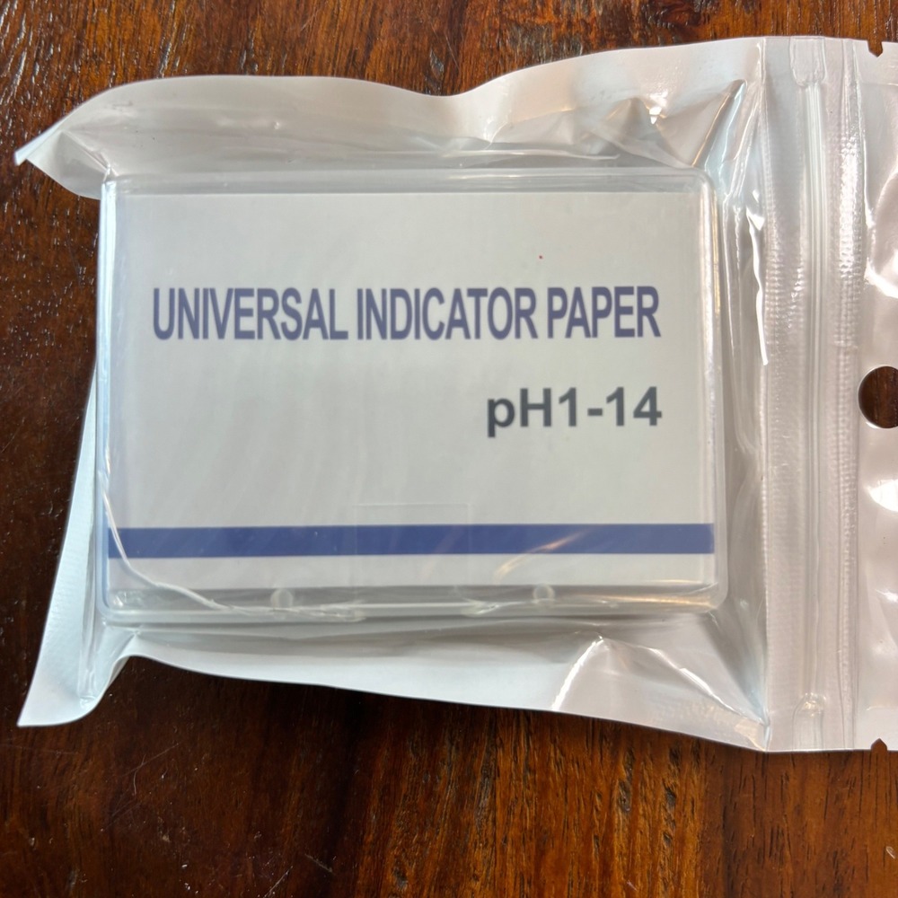 3 Pack Universal pH 1-14 Indicator Paper Test Strips with Storage Cases